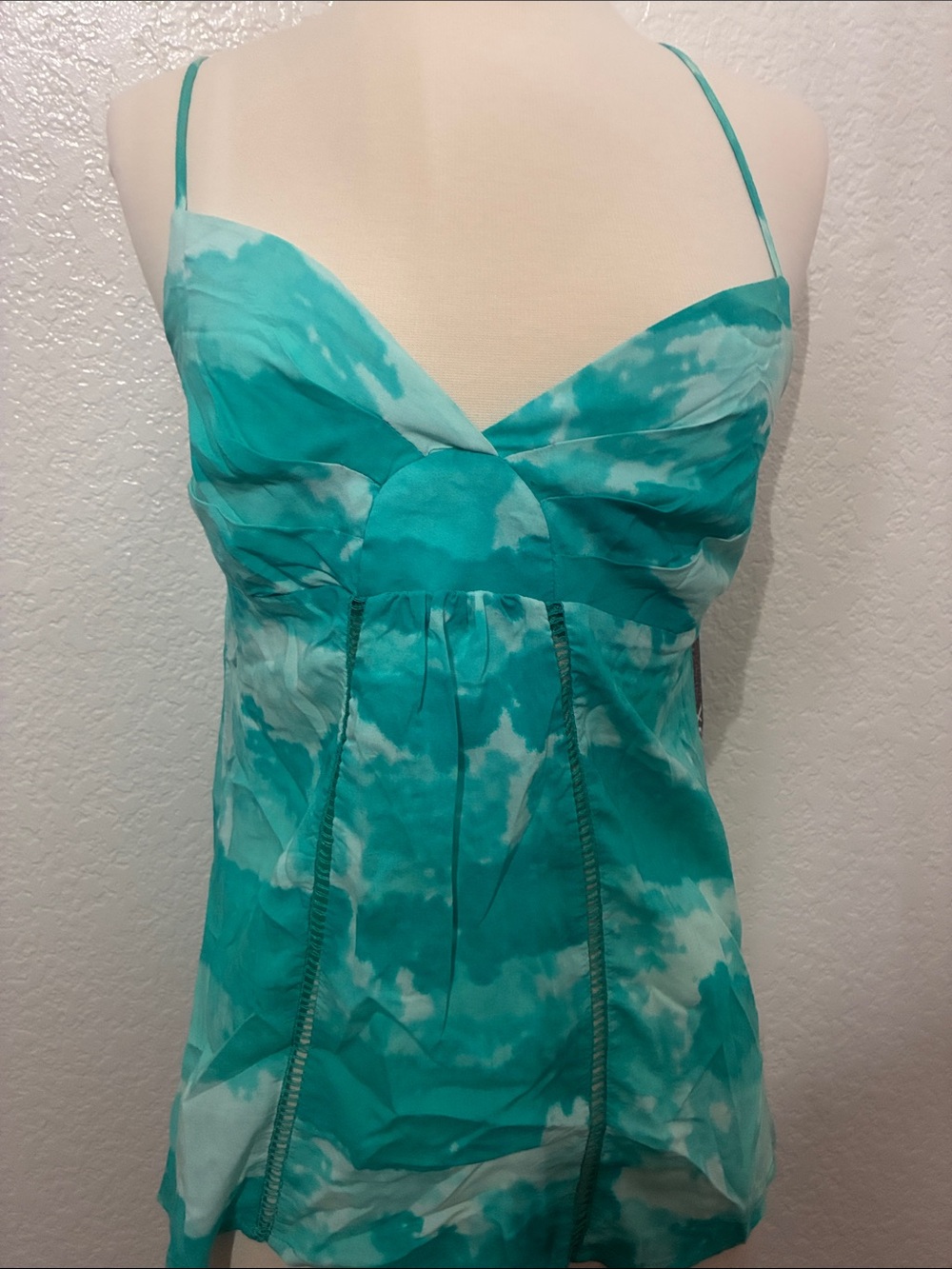 XOXO Teal Tie-Dye Spaghetti Strap Camisole